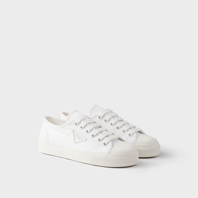 Cotton gabardine sneakers