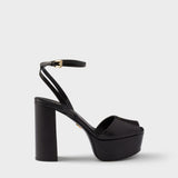 Nappa leather platform sandals