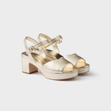 Padded nappa leather sandals