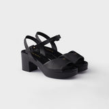 Padded nappa leather sandals