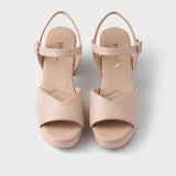 Padded nappa leather sandals