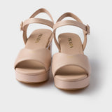 Padded nappa leather sandals