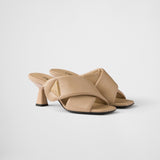 Padded nappa leather sandals