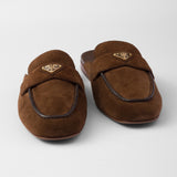 Suede slippers