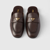 Leather slippers