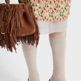 Nappa leather mules with cord detail