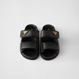 Nappa leather slides