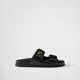 Nappa leather slides