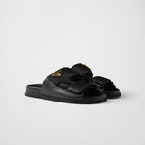 Nappa leather slides