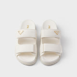 Nappa leather slides