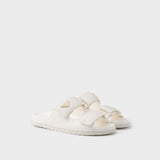 Nappa leather slides