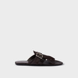 Shuffle leather thong sandals