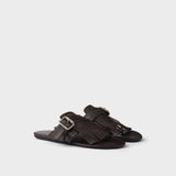 Shuffle leather thong sandals