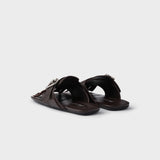 Shuffle leather thong sandals