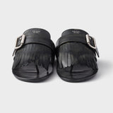 Shuffle leather thong sandals