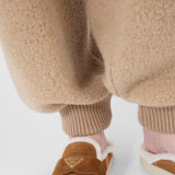 Suede and shearling slippers