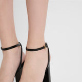 Nappa leather platform sandals
