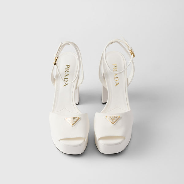 Nappa leather platform sandals