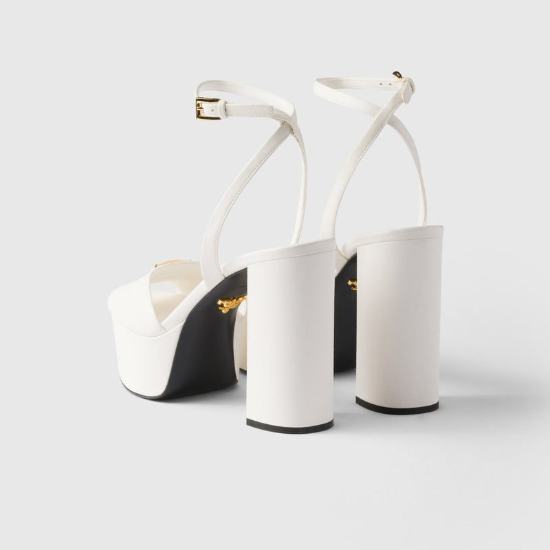 Nappa leather platform sandals
