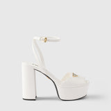 Nappa leather platform sandals