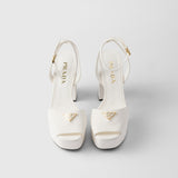 Nappa leather platform sandals