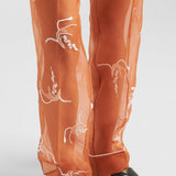 Saffiano patent leather slides