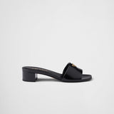 Saffiano patent leather sandals