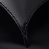 Brushed leather thong sandals