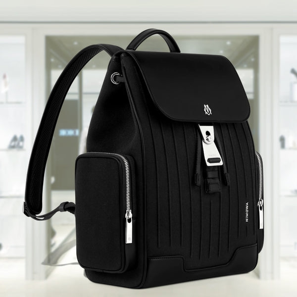 NEVER STILL - CANVAS Flap Backpack Small