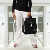 NEVER STILL - CANVAS Flap Backpack Small