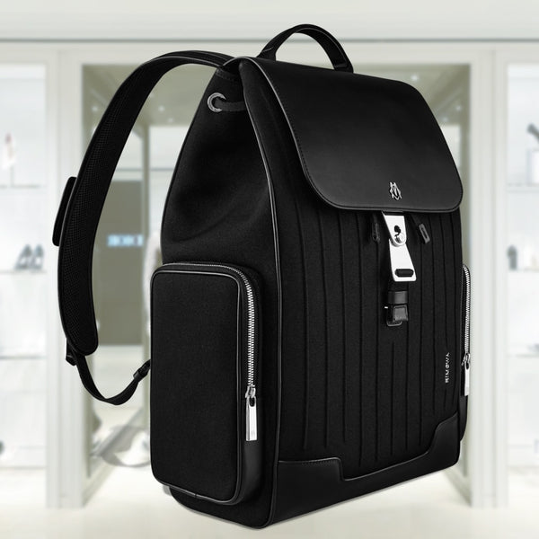 NEVER STILL - CANVAS Flap Backpack Large
