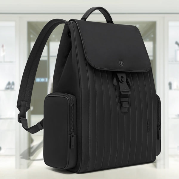 NEVER STILL - NYLON Flap Backpack Large