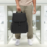 NEVER STILL - NYLON Flap Backpack Large