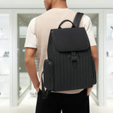 NEVER STILL - NYLON Flap Backpack Large