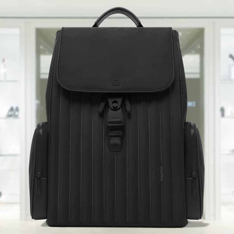NEVER STILL - NYLON Flap Backpack Large