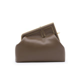 BROWN LEATHER FIRST BAG