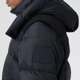 Detachable Sleeve Hooded Puffer Jacket