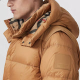 Detachable Sleeve Hooded Puffer Jacket