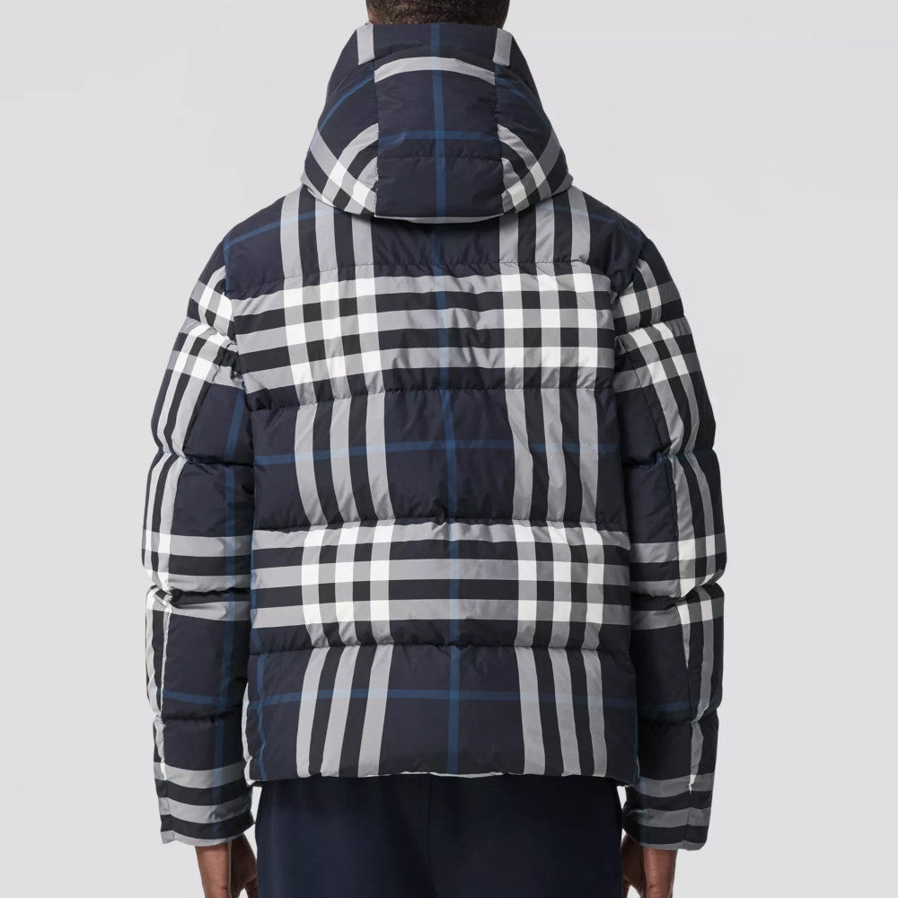 Burberry Detachable Hood Night Check Puffer Jacket 80592121