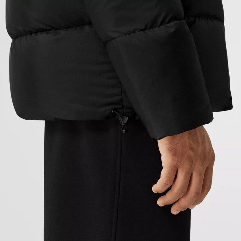 Packaway Hood Reversible Check Nylon Puffer Jacket