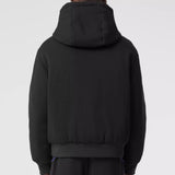 Reversible Cotton Blend Hooded Jacket