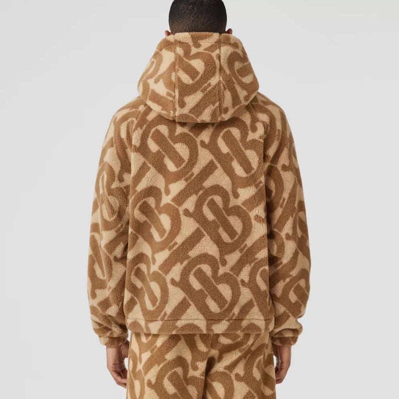 Monogram Fleece Jacquard Hooded Top