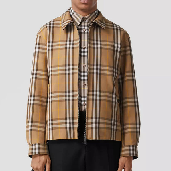 Reversible Check Cotton Harrington Jacket