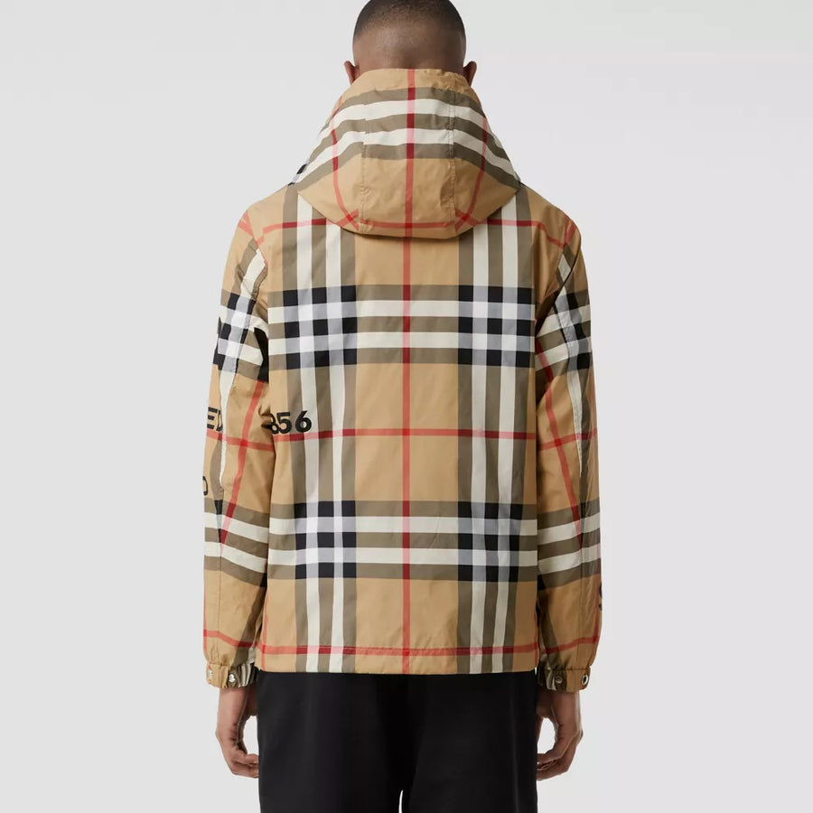 Burberry Horseferry Print Check Nylon Hooded Jacket 80502821