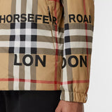 Horseferry Print Check Nylon Hooded Jacket