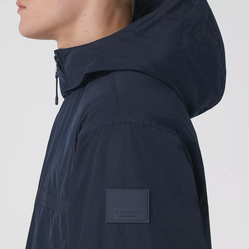 Logo Applique Lightweight Hooded Jacket