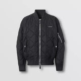 Diamond Quilted Cotton Gabardine Jacket