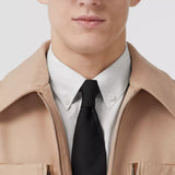 Pocket Detail Cotton Gabardine Harrington Jacket