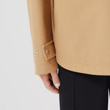 Logo Detail Wool Cashmere Oversized Jacket