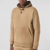 Check Hood Cotton Blend Hoodie